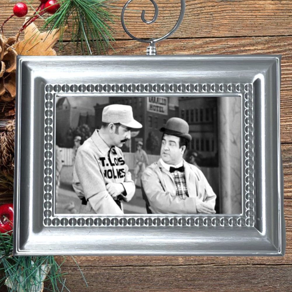 Bud Abbot And‎ Lou Costello Who's On First? Nostalgic Christmas Tree Ornament